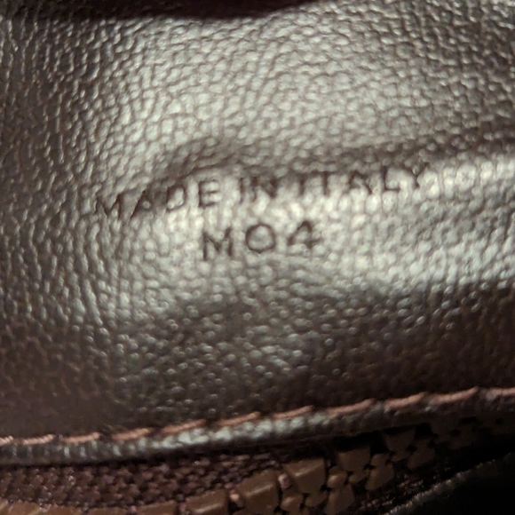 CELINE Logo Macadam Triompe Boston Bag PVC Leather Brown Gold Italy EUC COA - Picture 4 of 16